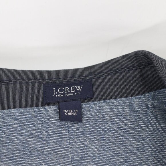 J crew sport coat Mens small Unstructured Cotton Twill Microstripe Blazer Jacket - Picture 9 of 16